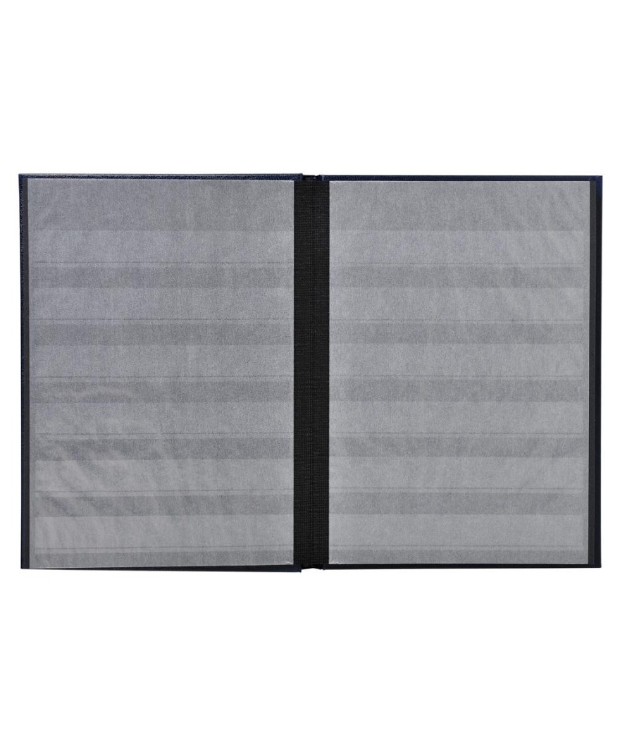 ALB.TIMB. 22,5X16,5 Simili cuir Noir 32p