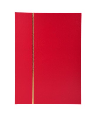 ALB.TIMB.22,5X30,5 Simili cuir rouge 16p