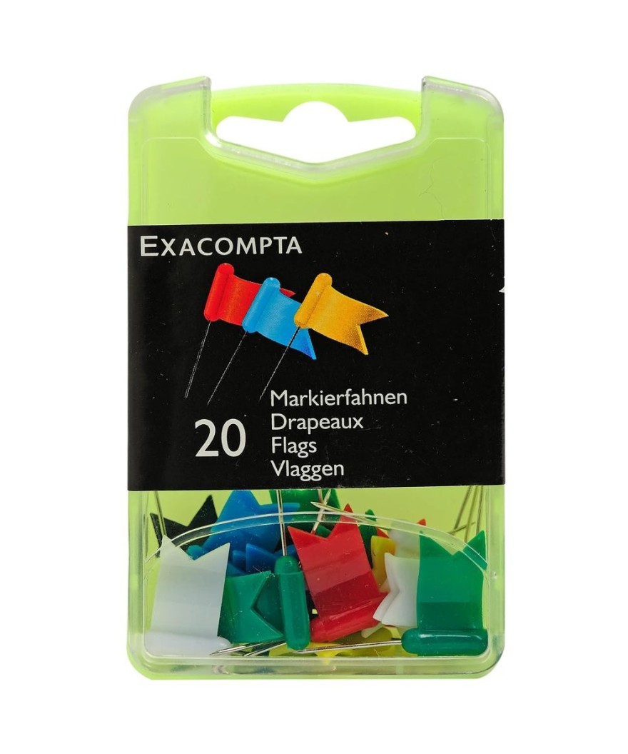 BTE 20 EPINGLES DRAPEAUX ASS.