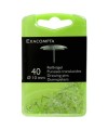 BTE 40 PUNAISES TRANSL. 10MM CRISTAL