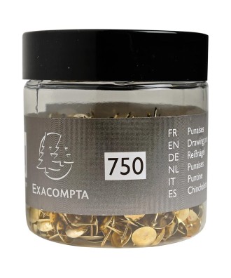Boîte 750 Punaises Laiton 9,5mm