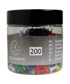 Boîte 200 Push-Pins 10mm Ass.