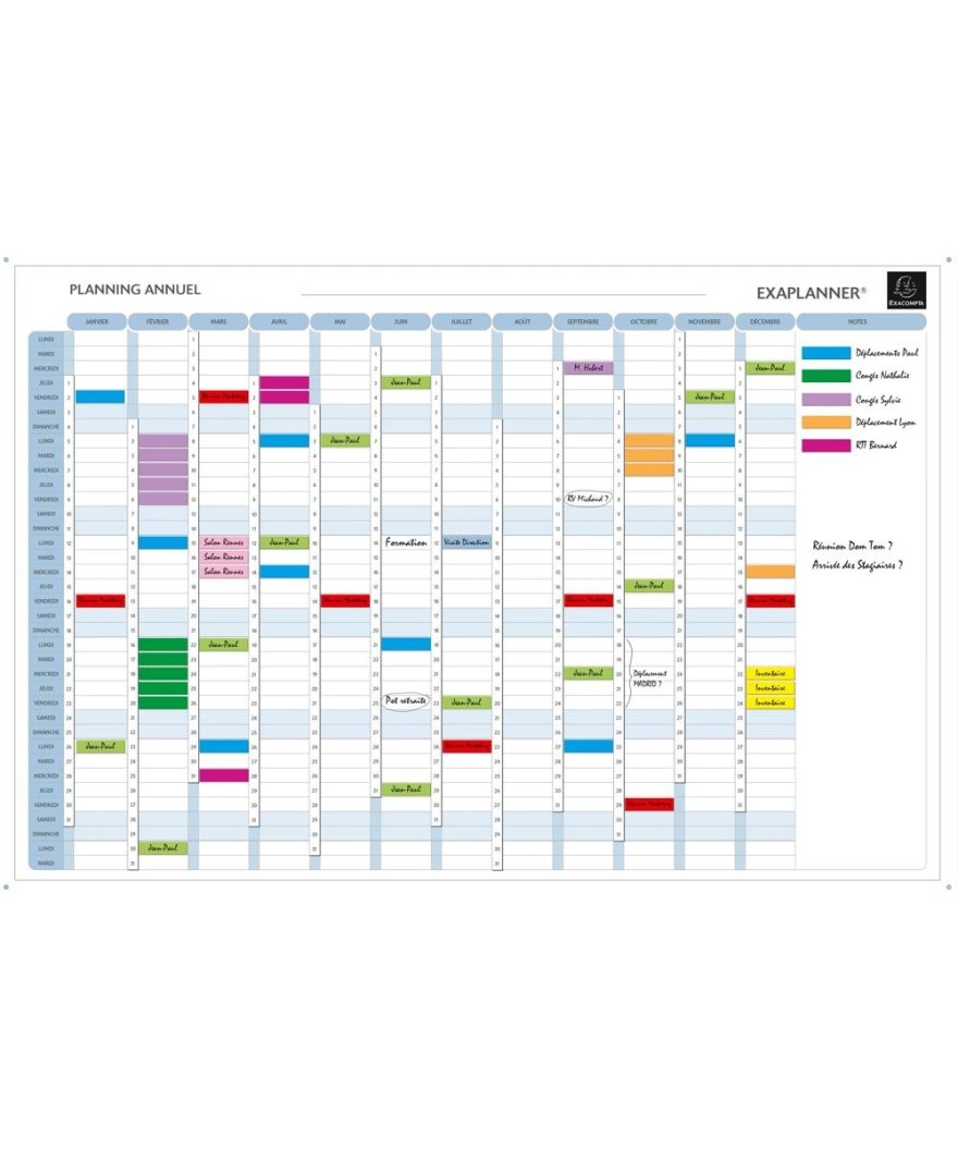 PLANNING MAGNETIQUE ANNUEL