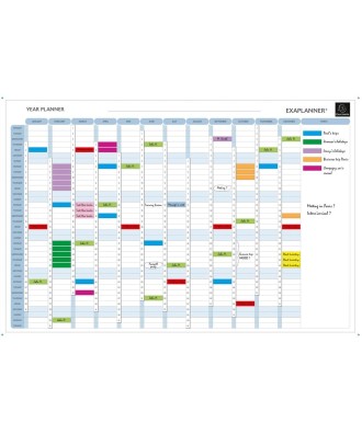 PLANNING MAGNETIQUE ANNUEL ANGLAIS
