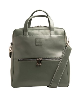 Sac à dos ordi. Exactive Cuir gris étain