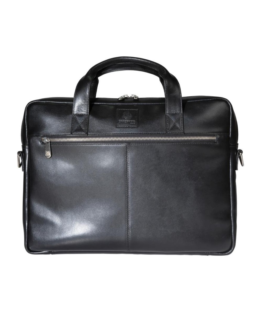 Sacoche ordinateur Exactive Cuir noir
