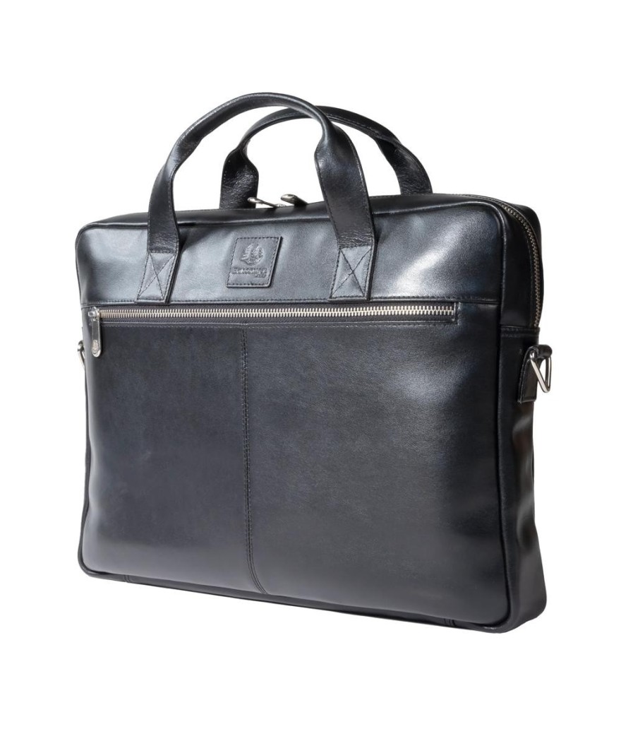 Sacoche ordinateur Exactive Cuir noir
