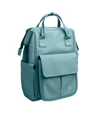 Sac à dos ordi. All-in-Bag PU bleu givré