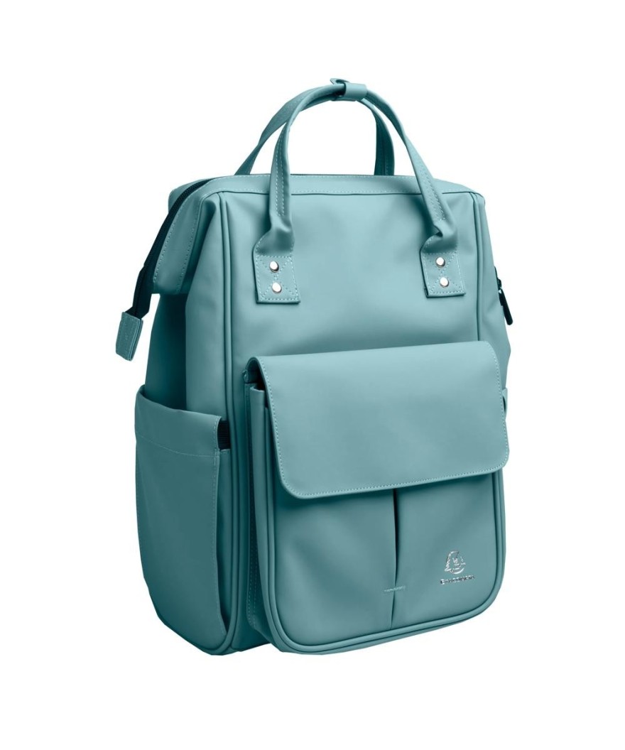 Sac à dos ordi. All-in-Bag PU bleu givré