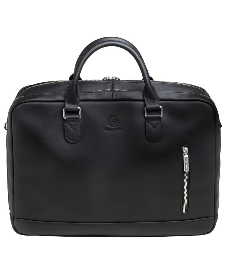 Sacoche double ordin. Exactive Cuir noir