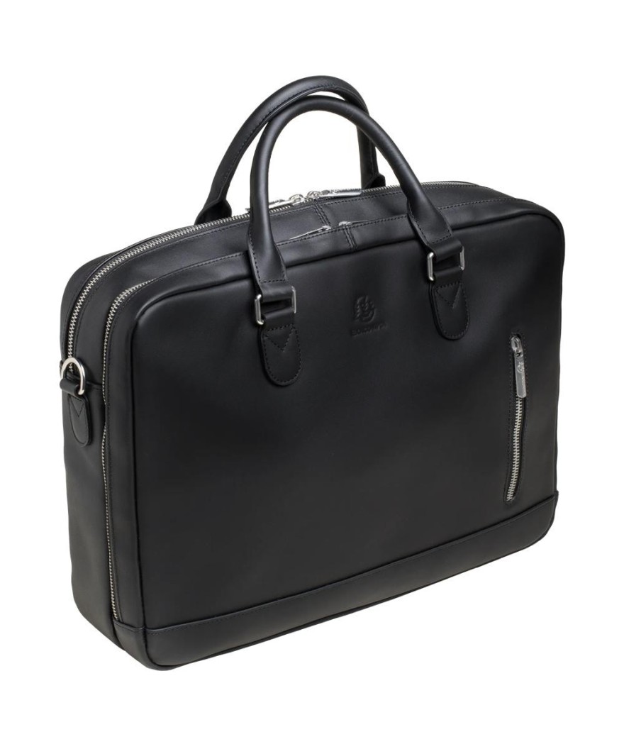 Sacoche double ordin. Exactive Cuir noir