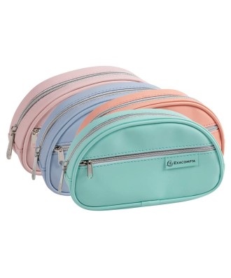 Trousse ovale PU Aquarel 4 coul.assor