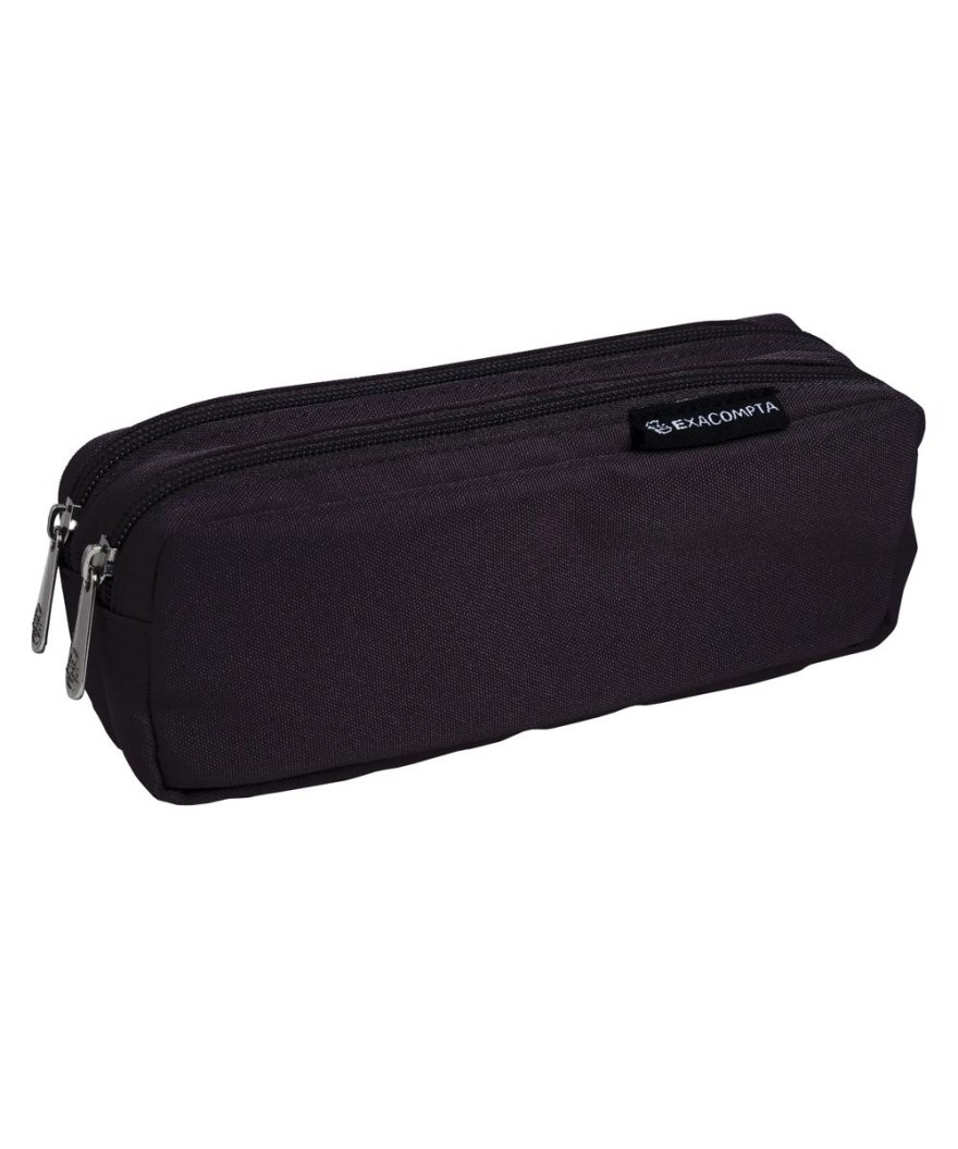 Trousse rectangle 2 compart Dobble noir
