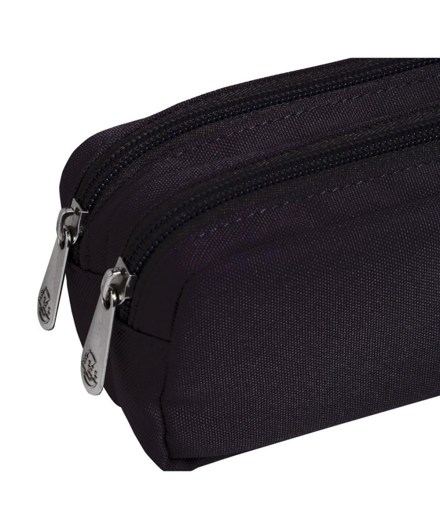 Trousse rectangle 2 compart Dobble noir