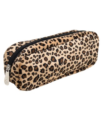 Trousse rectangle fourrure LEOPARD