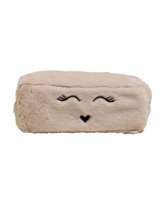 Trousse rectangle Fourrure 3 coul. Ass