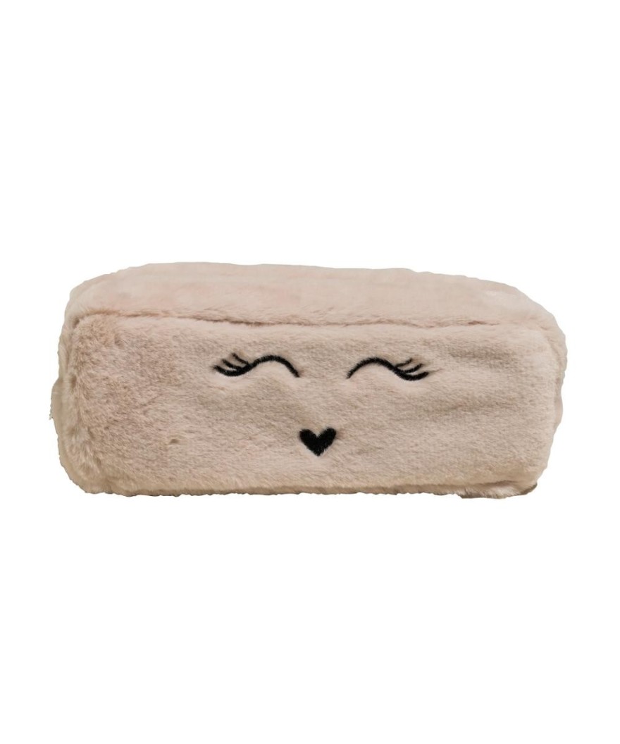 Trousse rectangle Fourrure 3 coul. Ass