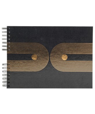Alb spir 50p noir 32x22 cm Graphik