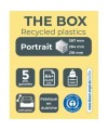 THE BOX 5 tiroirs ouvert ECOBlack noir