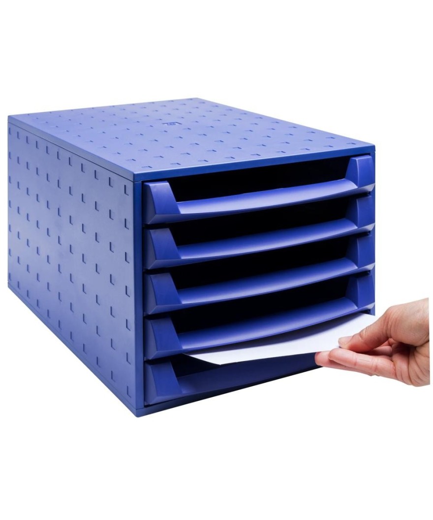 THE BOX 5 tiroirs ouv. FOREVER bleu coba