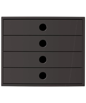 FILIBOX 4 tiroirs A4+ noir