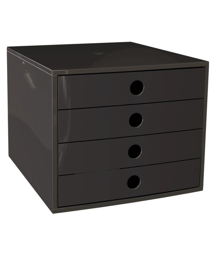 FILIBOX 4 tiroirs A4+ noir