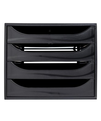 ECOBOX Caisson 4 tiroirs ECOBlack noir