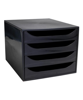 ECOBOX Caisson 4 tiroirs ECOBlack noir