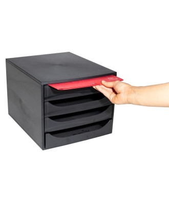 ECOBOX Caisson 4 tiroirs ECOBlack noir