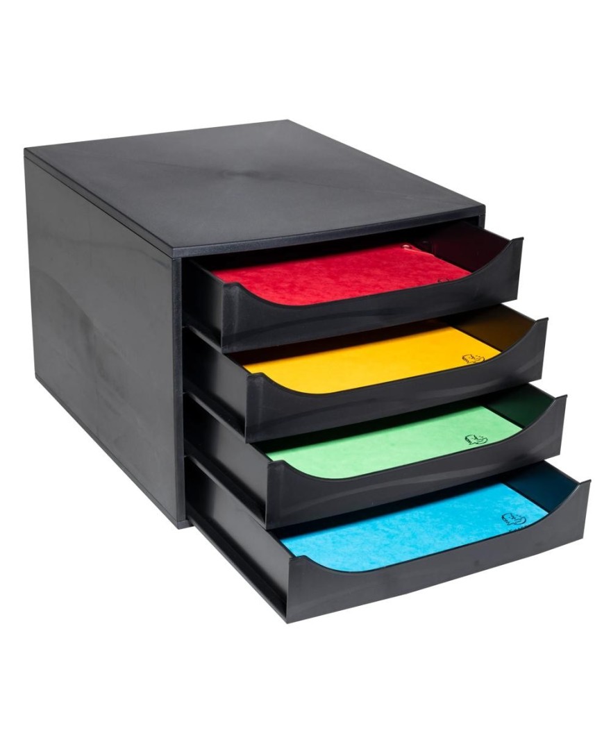 ECOBOX Caisson 4 tiroirs ECOBlack noir