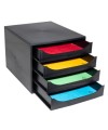 ECOBOX Caisson 4 tiroirs ECOBlack noir