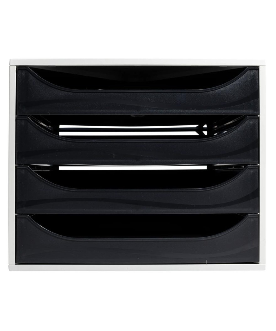 ECOBOX Caisson 4 tiroir Office gris/noir