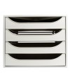 ECOBOX Caisson 4 tiroirs Office gris