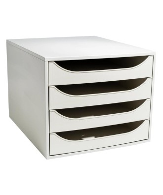 ECOBOX Caisson 4 tiroirs Office gris