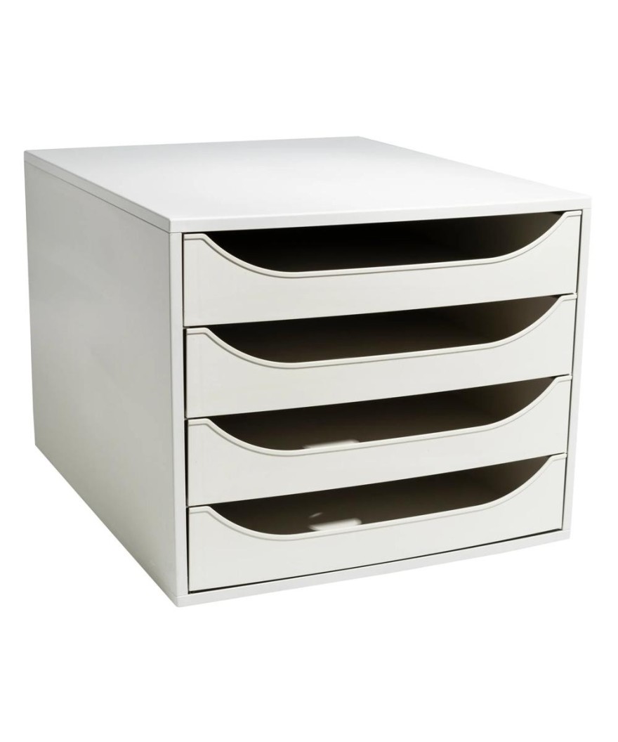 ECOBOX Caisson 4 tiroirs Office gris