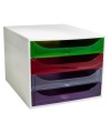 ECOBOX 4 tir. Linicolor gris/arlequin tr