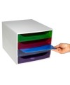 ECOBOX 4 tir. Linicolor gris/arlequin tr