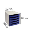 ECOBOX+ 5 tiroirs Office gris/bleu nuit