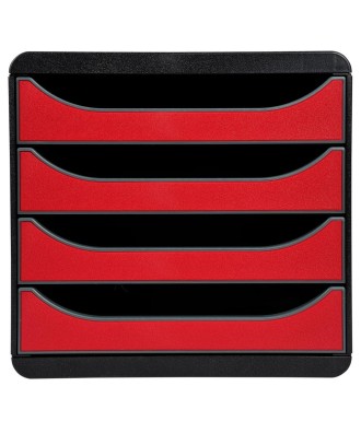 BIG-BOX Iderama noir/rouge carmin