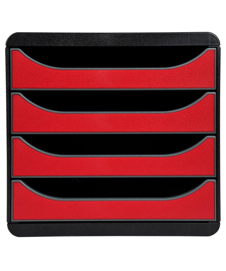 BIG-BOX Iderama noir/rouge carmin