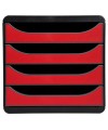 BIG-BOX Iderama noir/rouge carmin