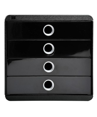 POP-BOX Metallic noir/argent