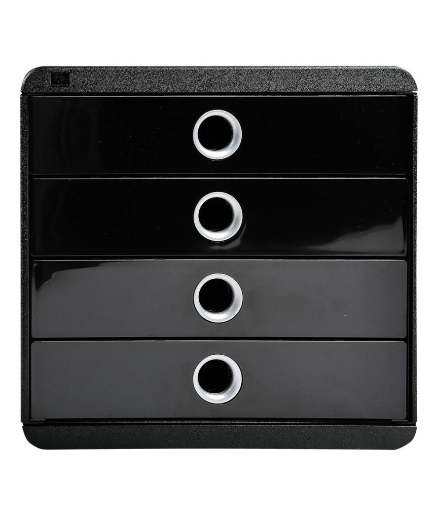 POP-BOX Metallic noir/argent
