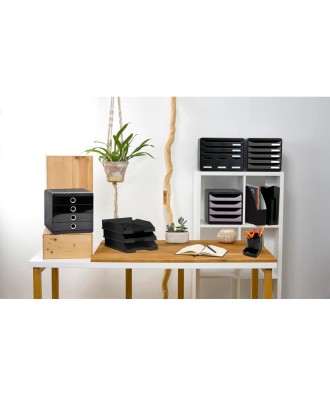 POP-BOX Metallic noir/argent