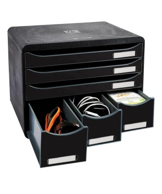 STORE-BOX MAXI 6 tiroirs ECOBlack noir