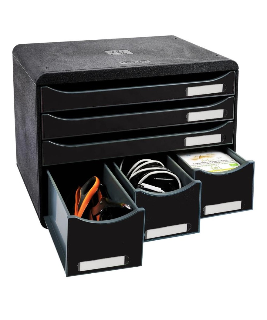 STORE-BOX MAXI 6 tiroirs ECOBlack noir