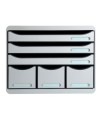 STORE-BOX MAXI 6 tiroirs gris lumière