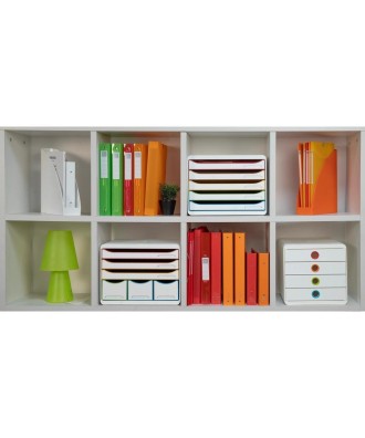 STORE-BOX MAXI 6 tiroir blanc/arlequin/b