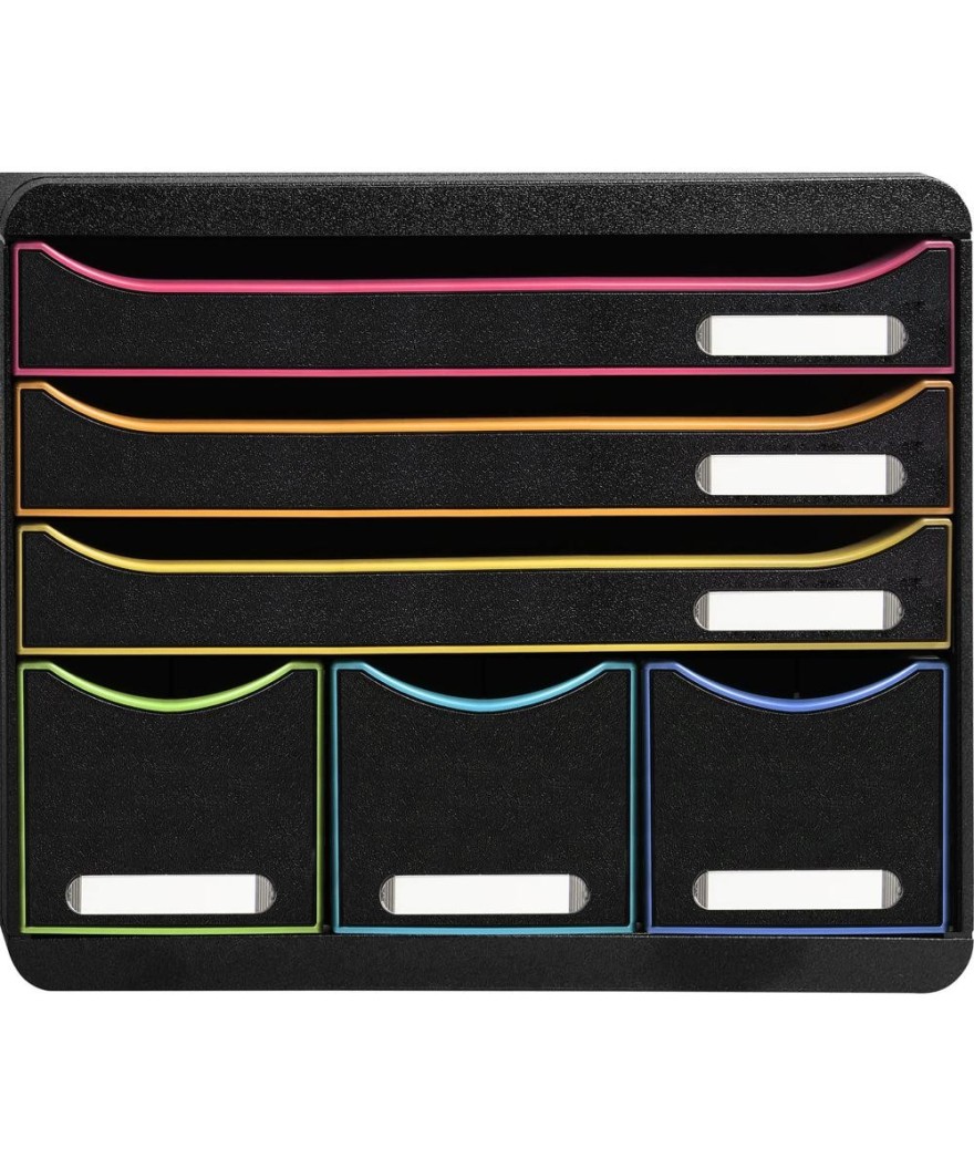 STORE-BOX MAXI 6 tiroir noir/arlequin/no