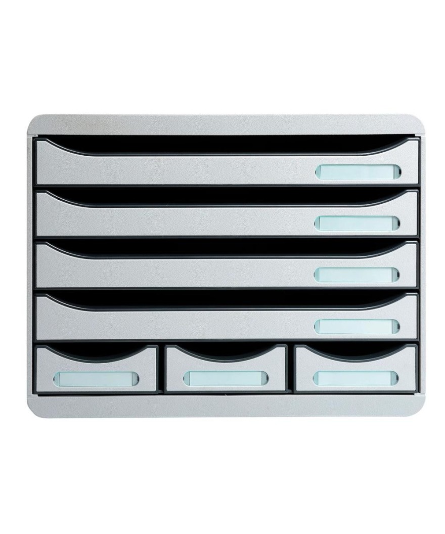 STORE-BOX MINI 7 tiroirs gris lumière
